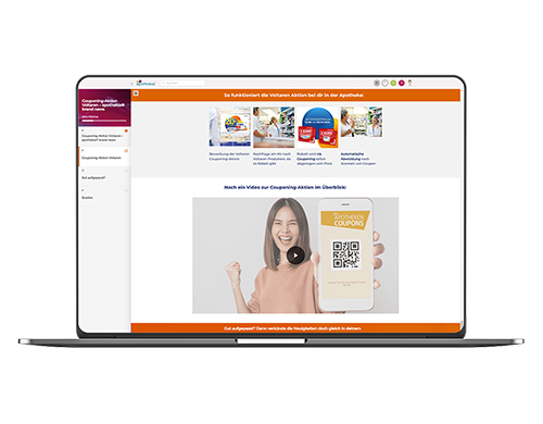 Voltaren Couponing-Kampagne auf apothekia